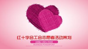 Volunteer charity theme event planning ppt template