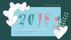 Zarif atmosferik origami aşk yaratıcı çalışma tutkulu raporu evrensel ppt şablonu