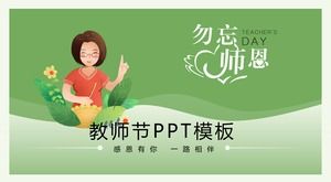 Non dimenticare il modello ppt per il giorno dell'insegnante del 10 settembre