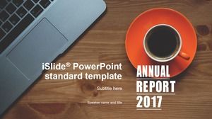 Modello ppt del rapporto di lavoro di stile europeo ed americano dell'atmosfera semplice di affari di svago