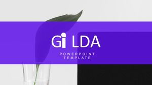 สไตล์แฟชั่นนิตยสารบรรยากาศระดับ high-end แฟนยุโรปและอเมริการายงานการทำงานของแม่แบบ ppt ทั่วไป