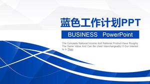 Șablon PPT plan de lucru albastru practic