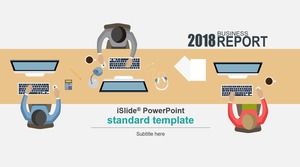 رجال الأعمال، رسم كاريكتوري، مشهد المكتب، رسم كاريكتوري، تغطية، الجو البسيط