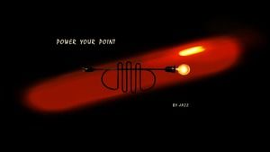 The last century retro style red and black music art creative jazz theme ppt template