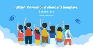 future-freshman漫画スタイルの論文防衛pptテンプレートへようこそ