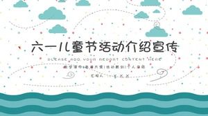 Activități de Ziua Copilului introducere publicitate educație timpurie școală cursuri șablon ppt