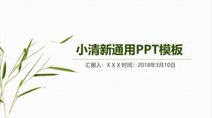 Atmosfera minimalista natural pequeno trabalho fresco plano resumo relatório modelo ppt