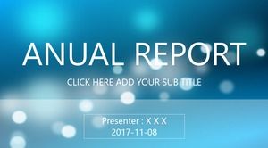 Красивый туманный синий светлый пятно фон минималистский тонкая линия полупрозрачный ios стиль бизнес-отчет шаблон ppt