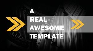 Stylish atmospheric cool car technology product proposal work summary report ppt template