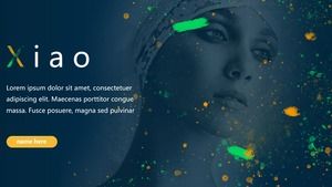 Culoare strălucitoare artă stil retro moda modă ppt universal