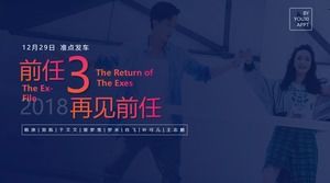 Prédécesseur 3, au revoir les faits saillants du film prédécesseur et le modèle ppt d'introduction de personnage