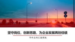 Atenha-se ao post, idéias inovadoras - resumo de fim de ano em cores vermelho e preto, modelo ppt do plano do próximo ano