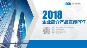 Stil de afaceri plat versiune completă profil corporativ șablon de promovare a produsului