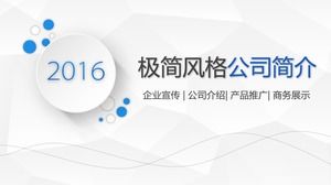 Jasnopopielaty niski trójkąt tło mikro stereo minimalistyczny styl firmy profil szablon ppt