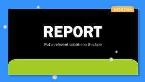 Warna dinamis busana kartun empat warna kreatif stereo gaya universal laporan bisnis template ppt