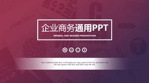 Flat and simple European and American style business general work summary report ppt template