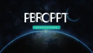 그라디언트 단어 지구 첫 시각적 표지 평면 일반 비즈니스 작업 보고서 ppt 템플릿