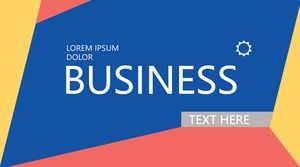 다채로운 기하학적 퍼즐 크리 에이 티브 벡터 만화 플랫 유럽과 미국의 비즈니스 작업 보고서 ppt 템플릿