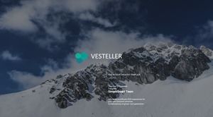 大圖封面簡約扁平歐美風格作品匯總報告ppt模板