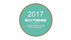 간단한 창조적 인 디자인 커버 미니멀 플랫 유니버설 ppt 템플릿