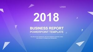 Синий фиолетовый градиент фона геометрический креативный обложка минималистичный стиль iOS шаблон ppt