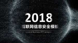 Altın kum halo koyu siyah arka plan saydam grafik çalışması rapor ppt şablonu