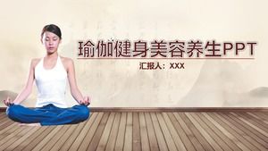 Yoga sağlık bilgi sunum sunu sağlık ilgili ppt şablonu