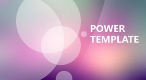 Saydam daire yaratıcı kapak puslu mor arka plan minimalist iOS tarzı ppt şablonu