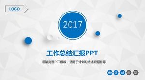 낮은 삼각형 배경 빛 우아한 회색 파란색 작업 요약 보고서 및 계획 ppt 템플릿