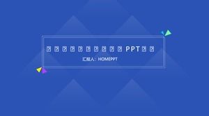 Modèle ppt résumé géométrique créatif minimaliste personnel travail mi-année