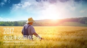 농업 기계, 농업 재배, 농업 프로젝트 사업 계획 ppt 모델