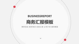 Nokta bobin zarif düz iş iş özeti raporu ppt şablonu