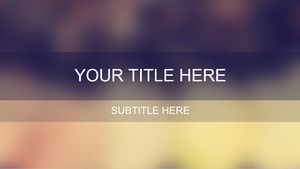 Minimalist saydam puslu arka plan iOS tarzı ppt şablonu