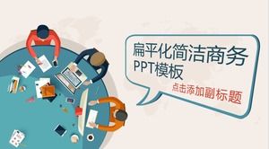 Mit Blick auf Vision Flat Character Cartoon Business Ppt Vorlage