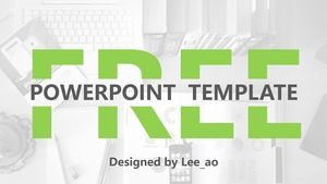 Gunting teks kreatif menyegarkan mode ppt gaya Eropa dan Amerika