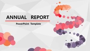 エレガントな低三角形背景サークルアートクリエイティブフラットヨーロッパとアメリカスタイルのpptテンプレート