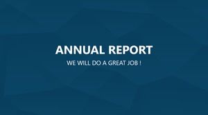 低三角形背景简约扁平工作总结ppt模板