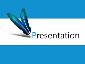 Șablon artistic cu pene multimedia simple