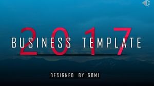 Modello ppt generale business piatto semplice e piacevole atmosfera di moda