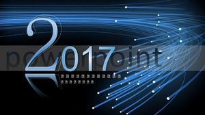 Light dot line shuttle ruang-waktu tiga dimensi jaringan teknologi rasa kreatif penutup berwarna-warni biru laporan kerja template ppt