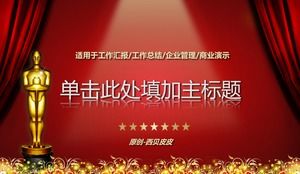 Grand Hintergrundmusik schillernde Bühneneröffnung Animation Arbeit Zusammenfassung Bericht ppt Vorlage