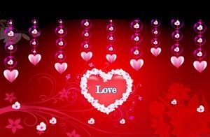 Dedicado a la plantilla ppt de la tarjeta de felicitación animada del Día de San Valentín