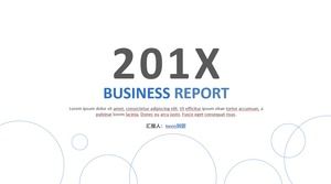 خط رفيع دائرة الإبداعية صورة مسطحة كبيرة الطباعة قالب تقرير بسيط الأعمال PPT