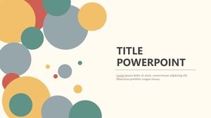 Couleur bulle cercle cercle ligne plat beau travail résumé modèle ppt