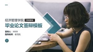 École d'économie et de gestion marketing modèle de ppt de défense de thèse de style magazine professionnel minimaliste