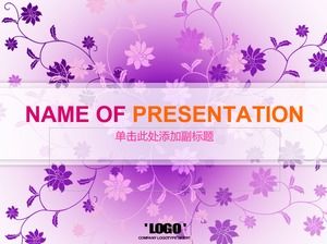 ناقلات زهرة كرمة خلفية الجمال سلسلة الجمال قالب باور بوينت