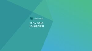 Low face style simple flat atmosphere European and American fan work report ppt template