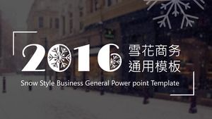 เทมเพลต ppt รายงานธุรกิจเกล็ดหิมะที่สร้างสรรค์