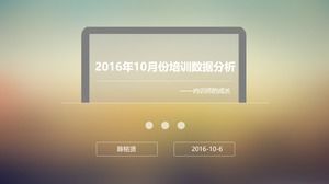 Dahili eğitmen eğitimi kursu veri analizi raporu iOS rüzgar ppt şablonu