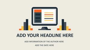 สีเหลืองสีส้มสีเทาสีหลงใหลจับคู่สไตล์การ์ตูนสไตล์ยุโรปและอเมริการายงานรัดกุมงานแม่แบบ ppt